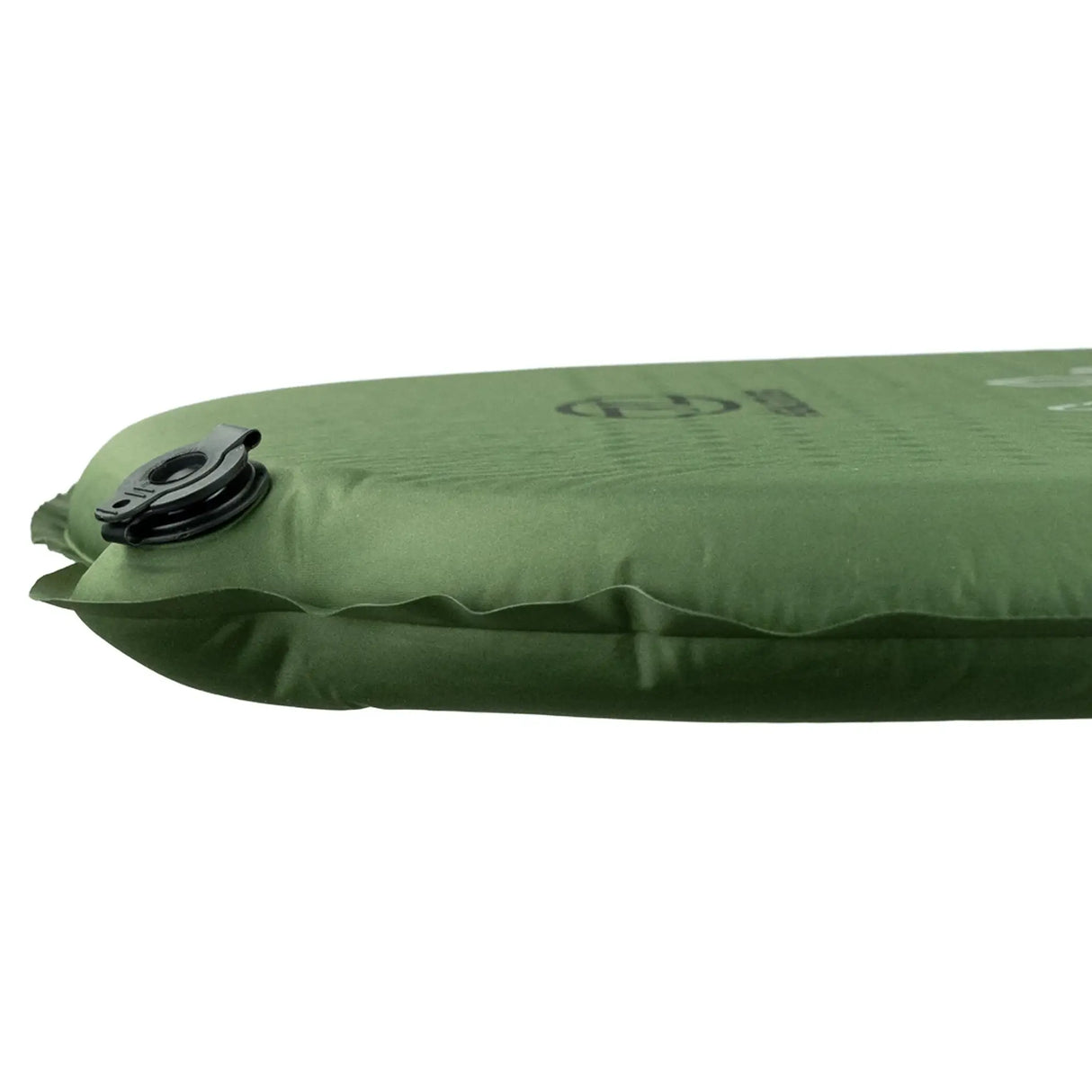 Highlander Self-Inflating Kip Sleeping Mat 50mm in olive green from the side