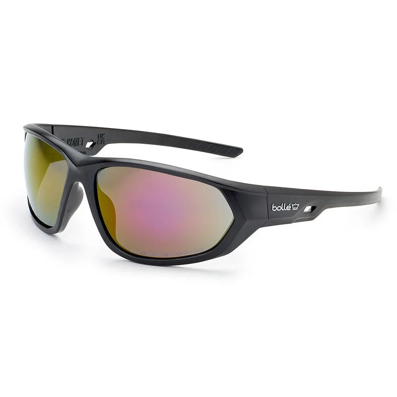 Bolle Komet Safety Sunglasses, Fire Flash Lens | Task Outdoor