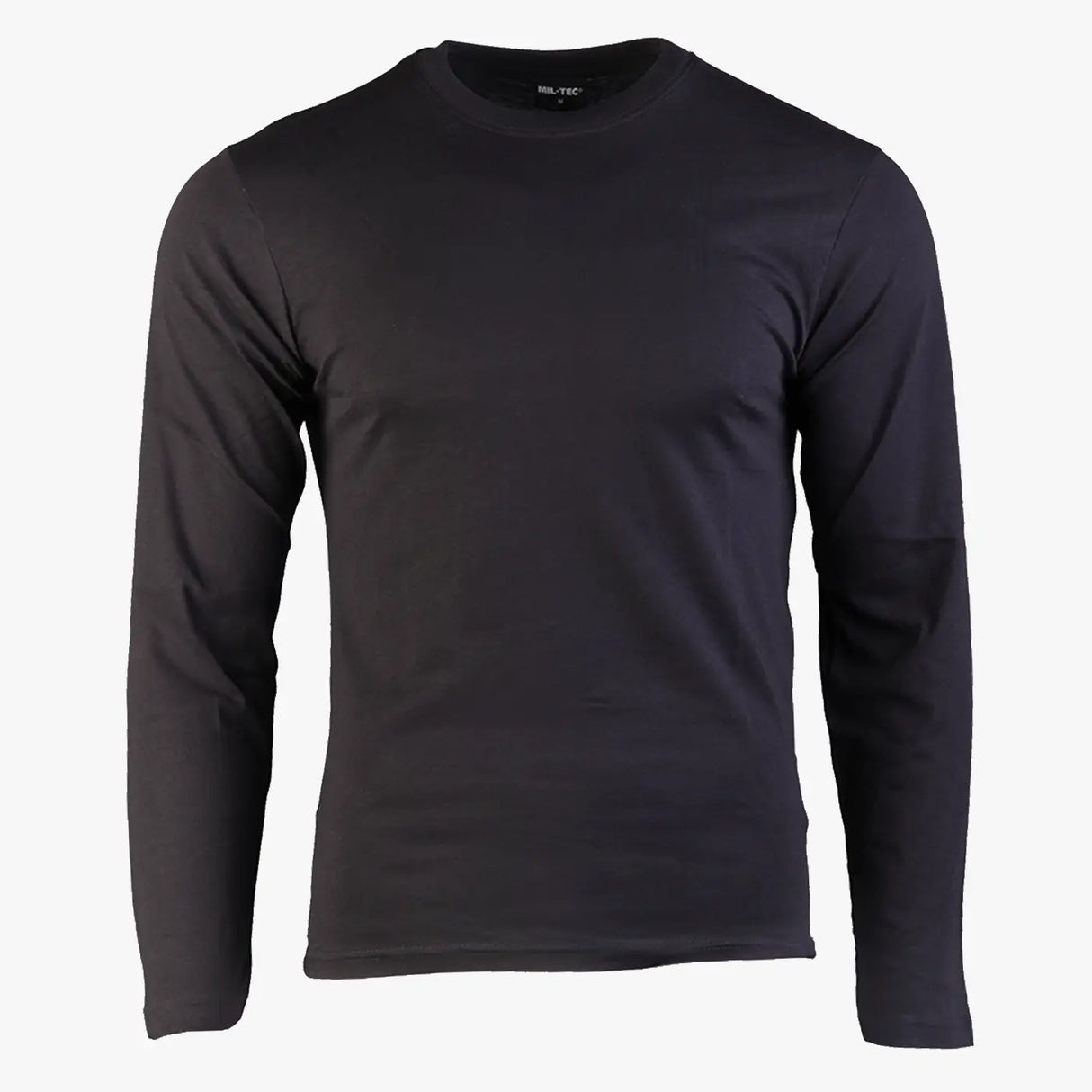 Mil-Tec Long Sleeve Cotton T-Shirt Black | Task Outdoor