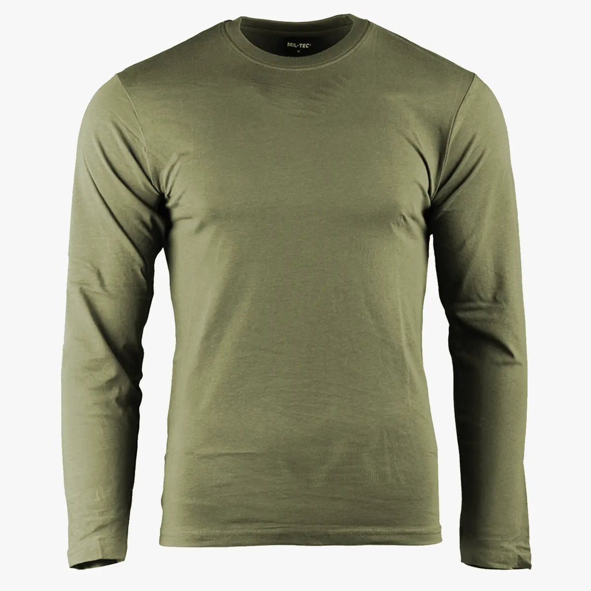 Mil-Tec Long Sleeve Cotton T-Shirt Olive Green | Task Outdoor