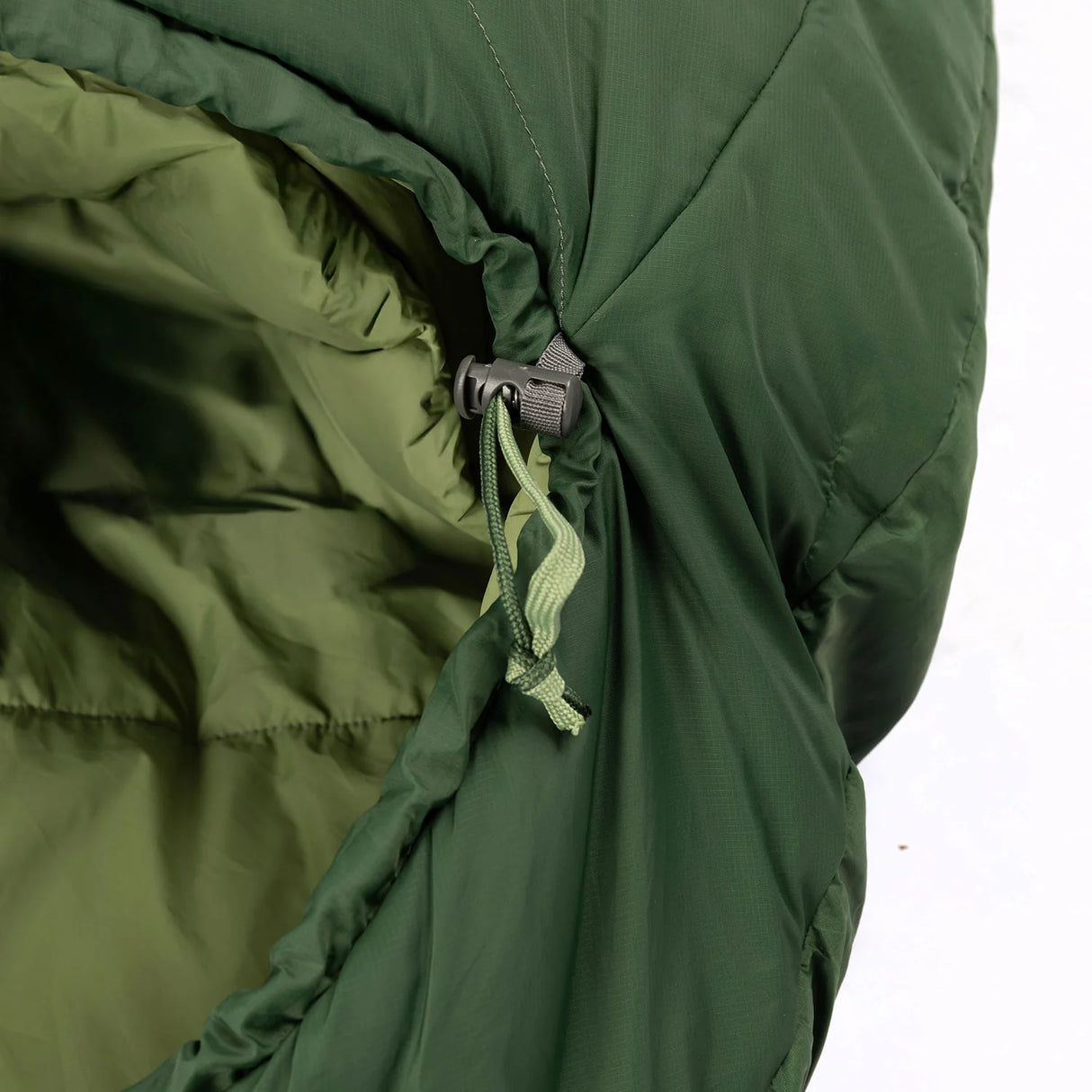 Vango Mantis 300 Sleeping Bag in pine green on white background