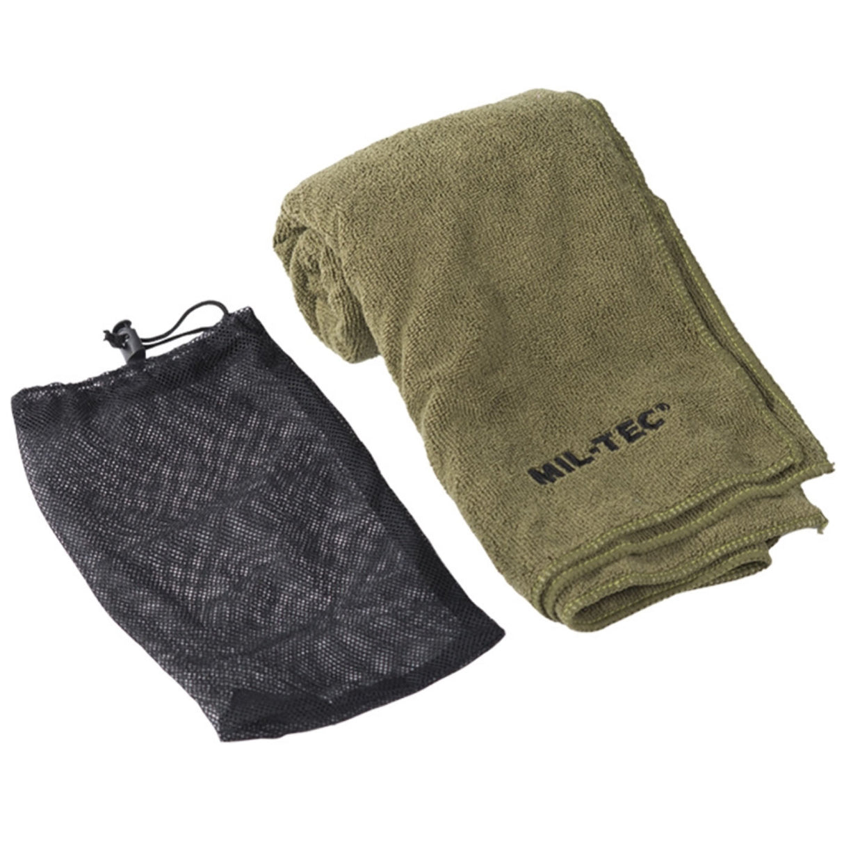 Mil-Tec Microfibre Camping Towel Medium Olive Green | Task Outdoor