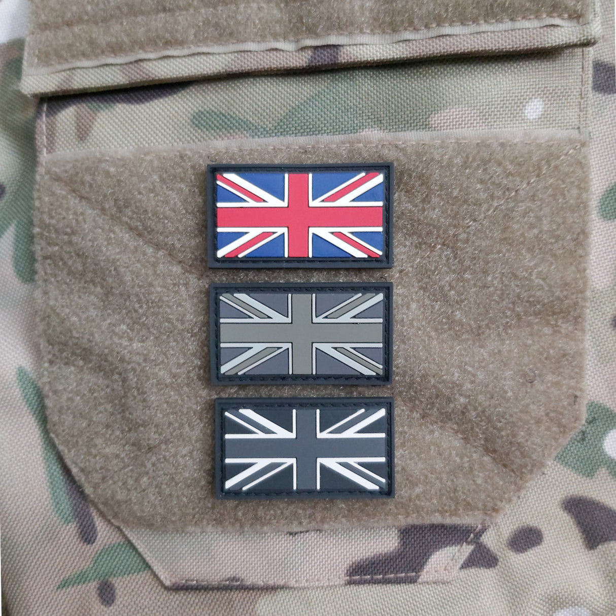 Miniature PVC Union Jack Patch, Hook & Loop, 4.5cm