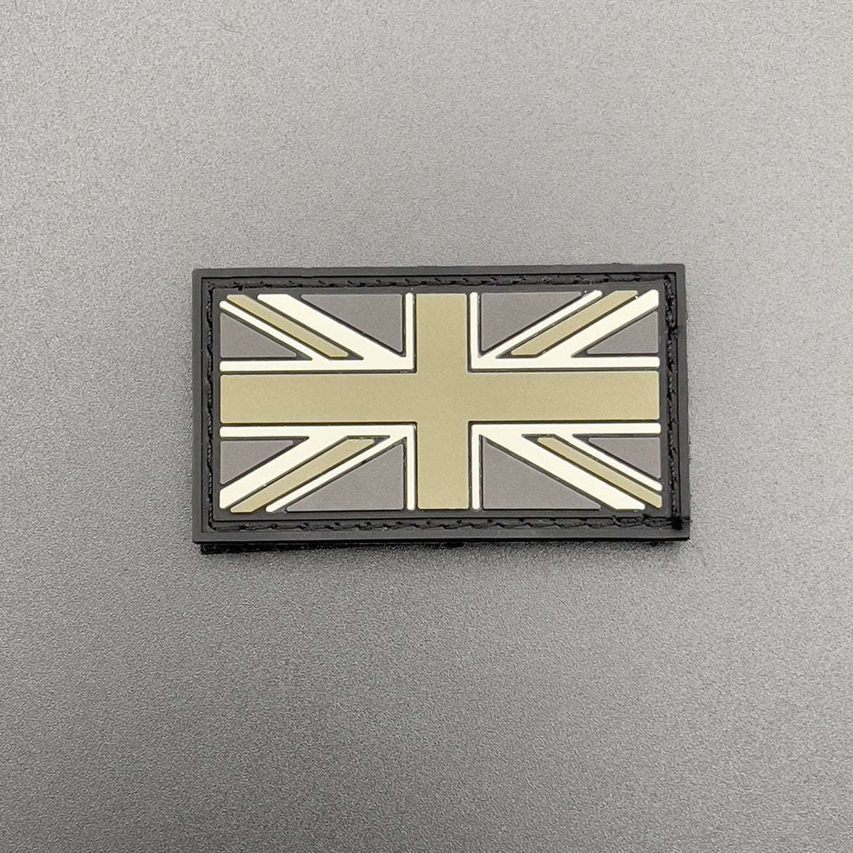Miniature PVC Union Jack Patch, Hook & Loop, 4.5cm