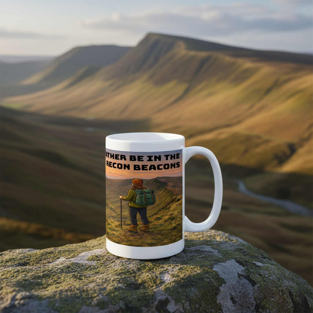 I'd Rather Be on Brecon Beacons Ceramic Mug 15oz - for Her