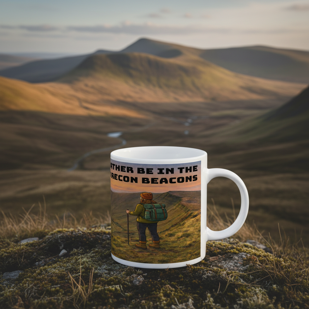 I'd Rather Be in the Brecon Beacons Ceramic Mug 11oz - for Her
