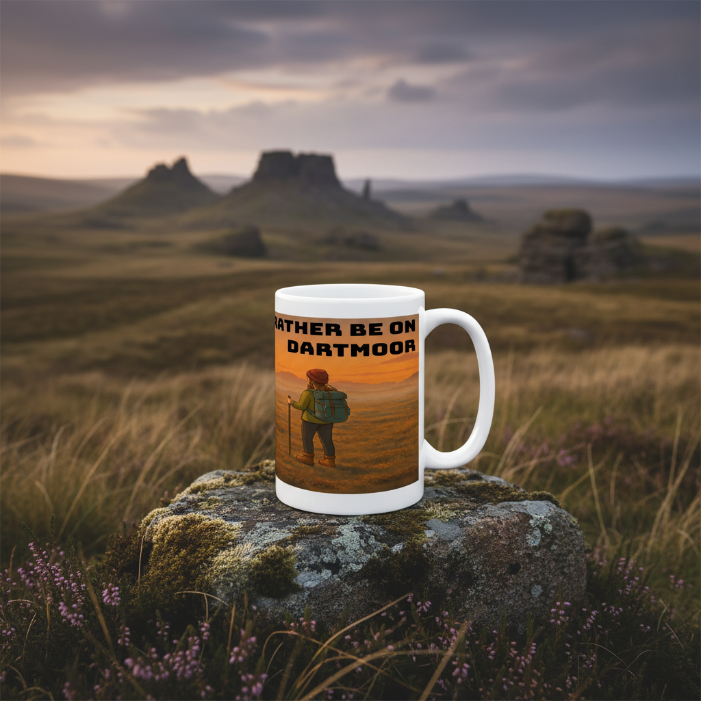 I'd Rather Be on Dartmoor Ceramic Mug 15oz - for Her