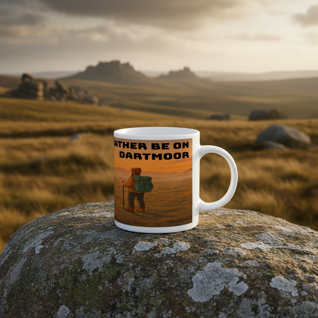 I'd Rather Be on Dartmoor Ceramic Mug 11oz - for Him