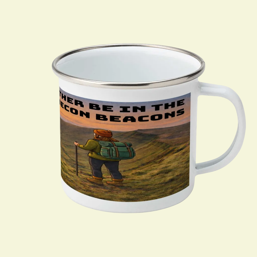 I'd Rather Be in the Brecon Beacons Enamel Mug 12oz – for Her