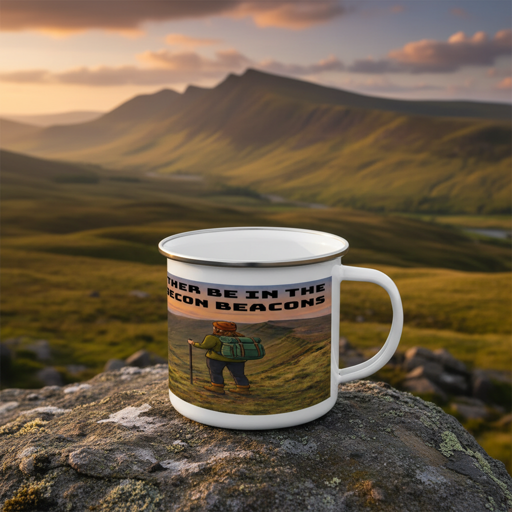 I'd Rather Be in the Brecon Beacons Enamel Mug 12oz – for Her