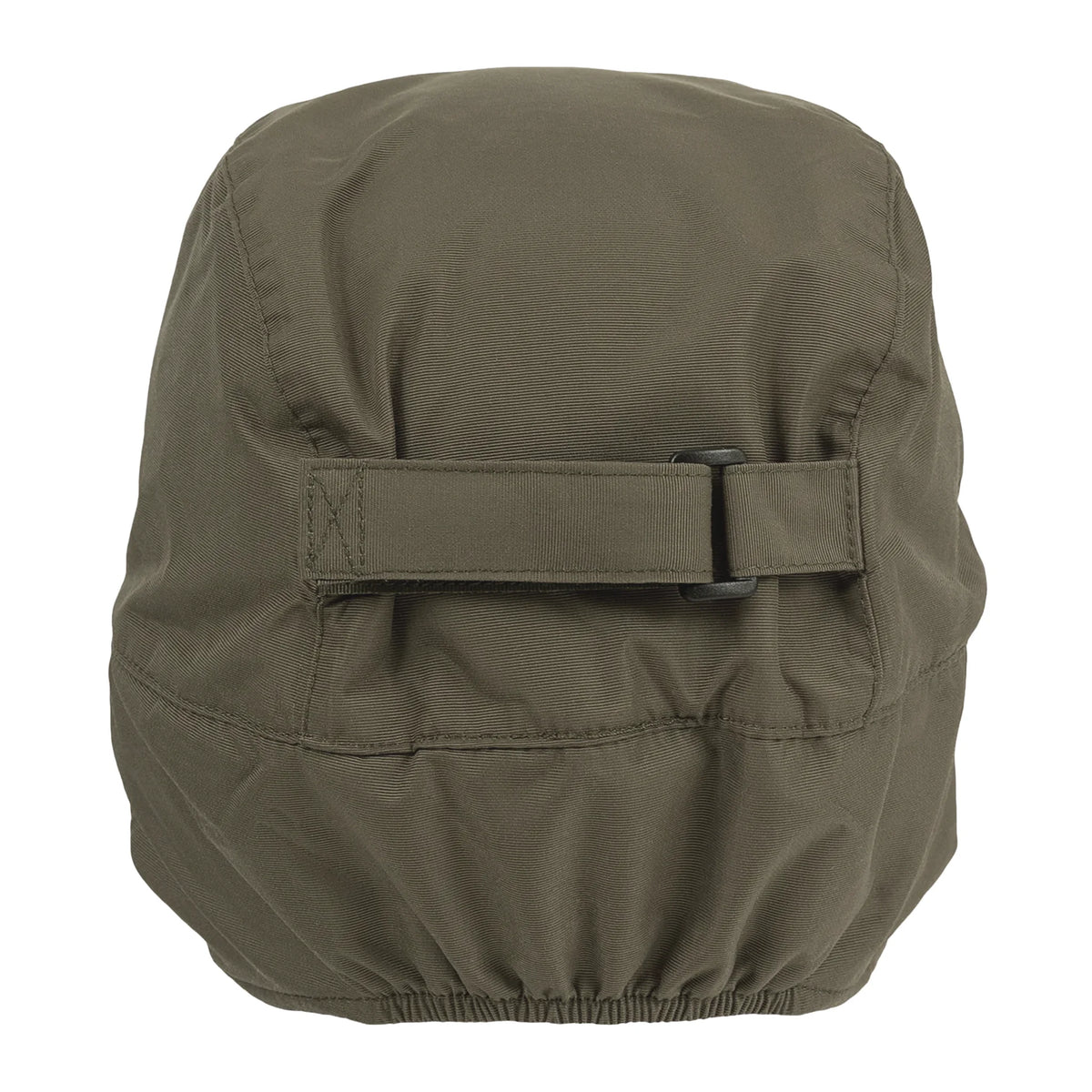 Highlander Waterproof Mountain Hat - Ranger Green rear view showing the adjuster strap and elasticated back on white background