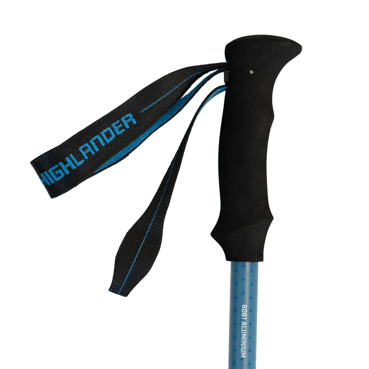 Highlander Mull Aluminium Walking Poles grip on white background