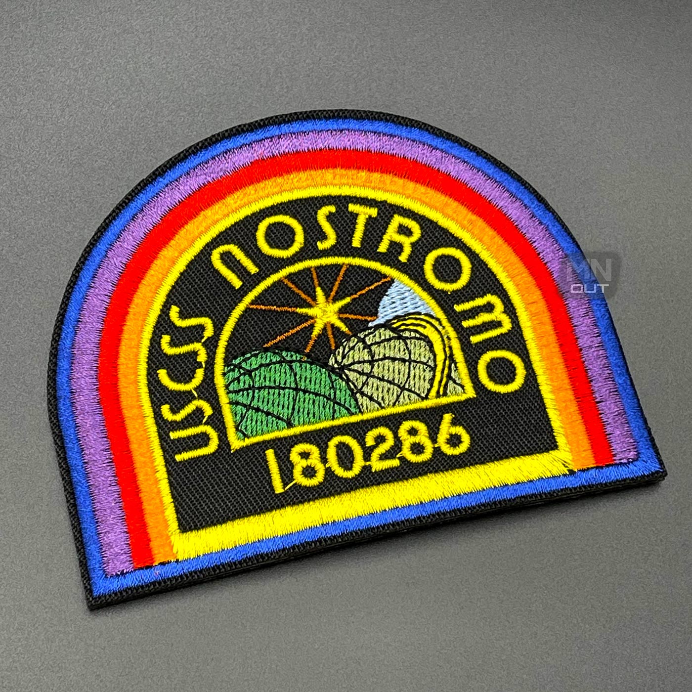 Urban Backwoods USCSS Nostromo Patch Uomo T-Shirt Nero Taglia S