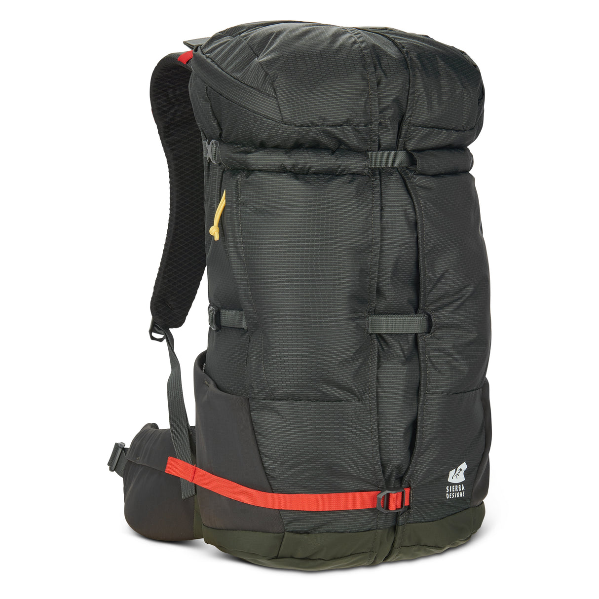 Sierra Designs Flex Hike 20-30 Rucksack - Peat / Fiery Red - view 6