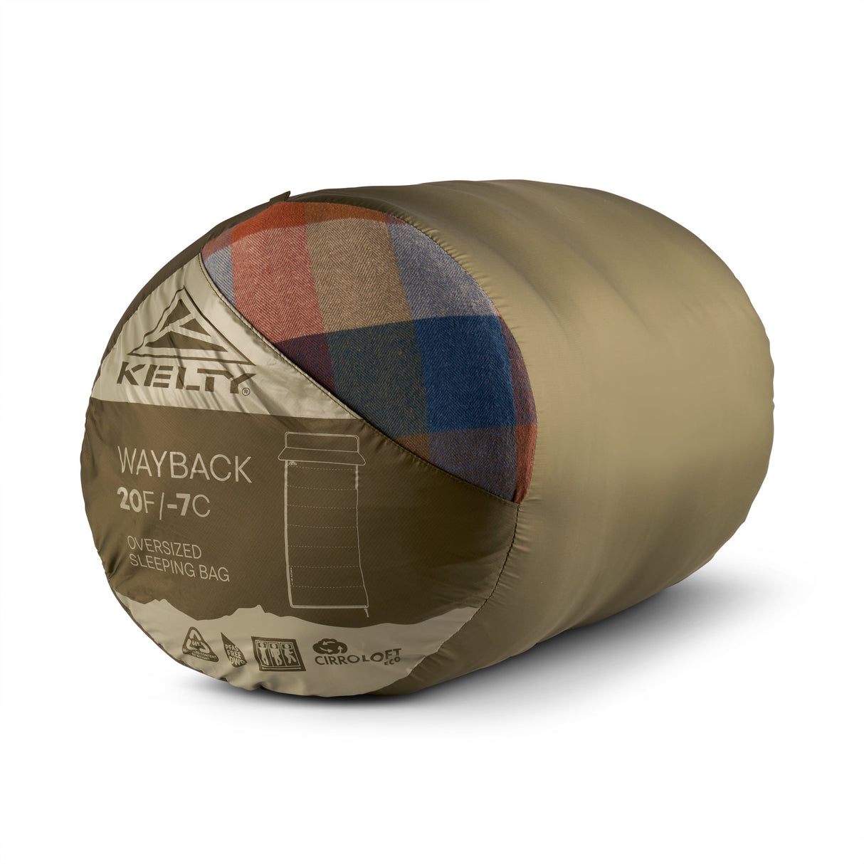 Kelty Wayback 20 Sleeping Bag - Burnt Olive