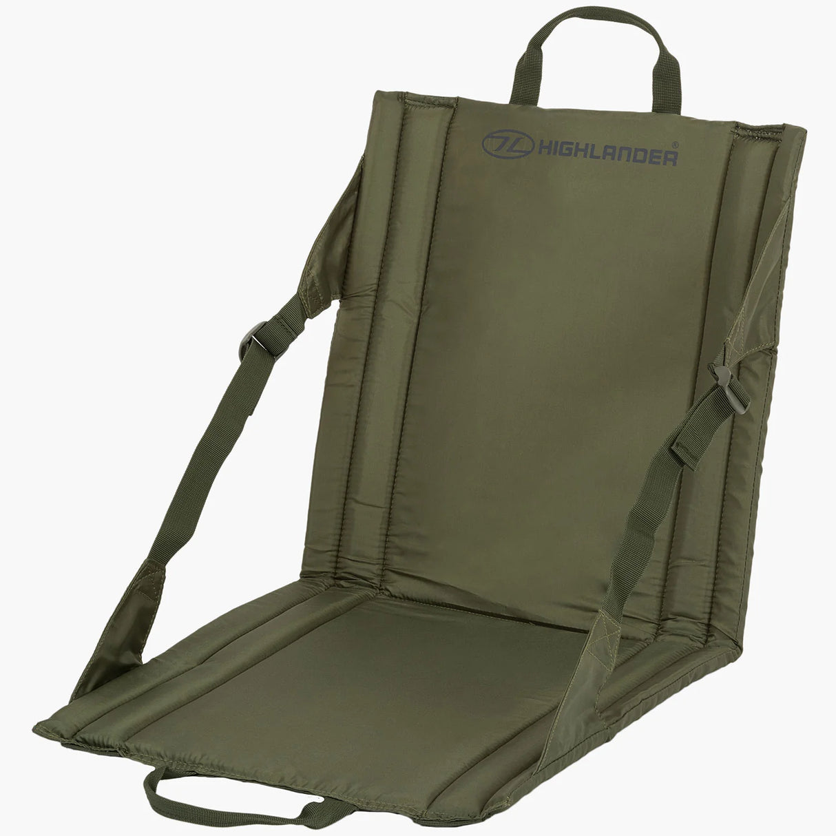 Highlander Folding Outdoor Seat Olive Green | Task Outdoor
