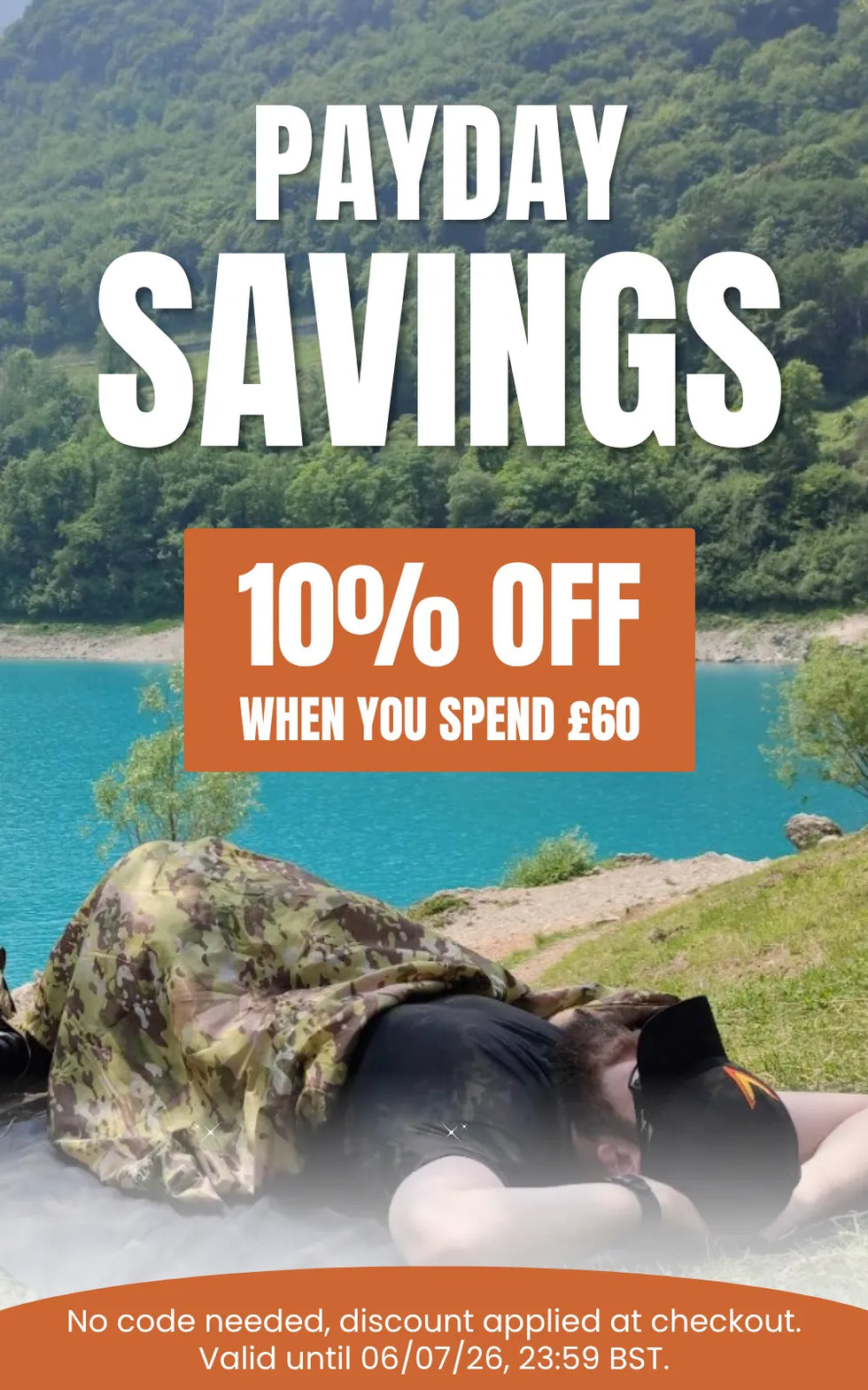 Payday Savings: Get 10% Off when you spend £60 or more at Task Outdoor