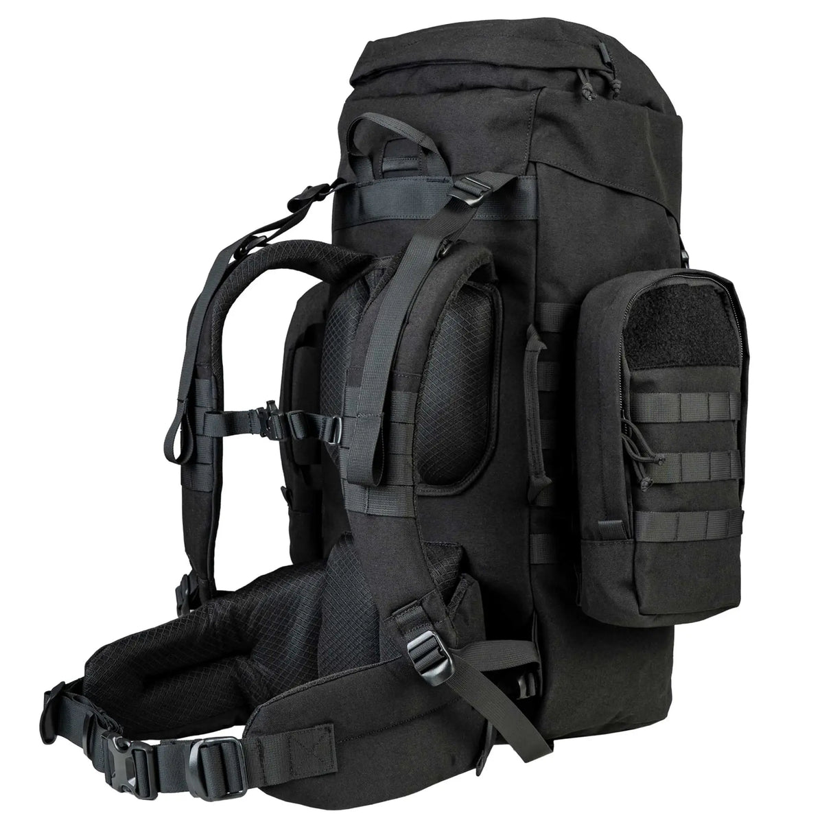 Highlander Pinnacle Rucksack 50L in black from the back