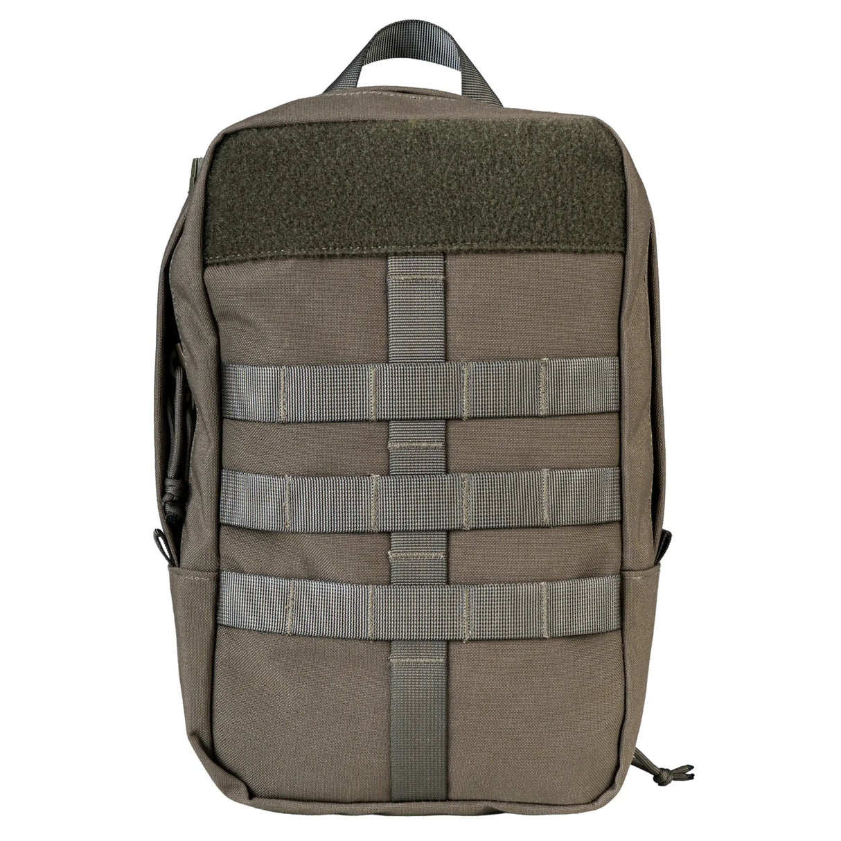 Highlander Pinnacle Rucksack 90L in ranger green side pouch on white background