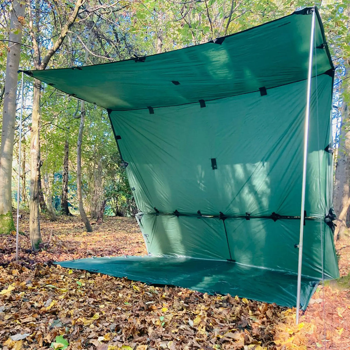 DD 3x3 Pro Tarp in olive green for outdoors