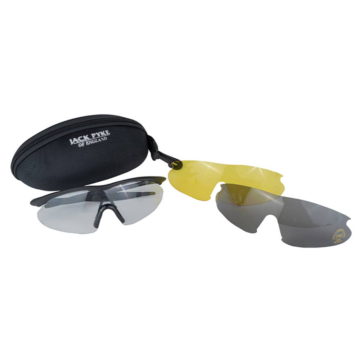 Jack Pyke Pro-Sport Shooting Glasses Set on white background