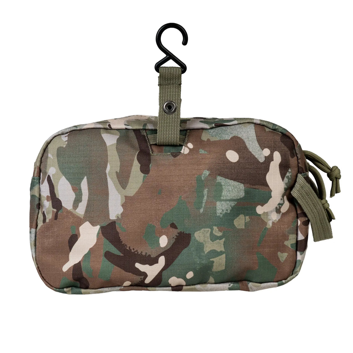 Highlander Sancho Toiletry Bag in HMTC Camo back on white background