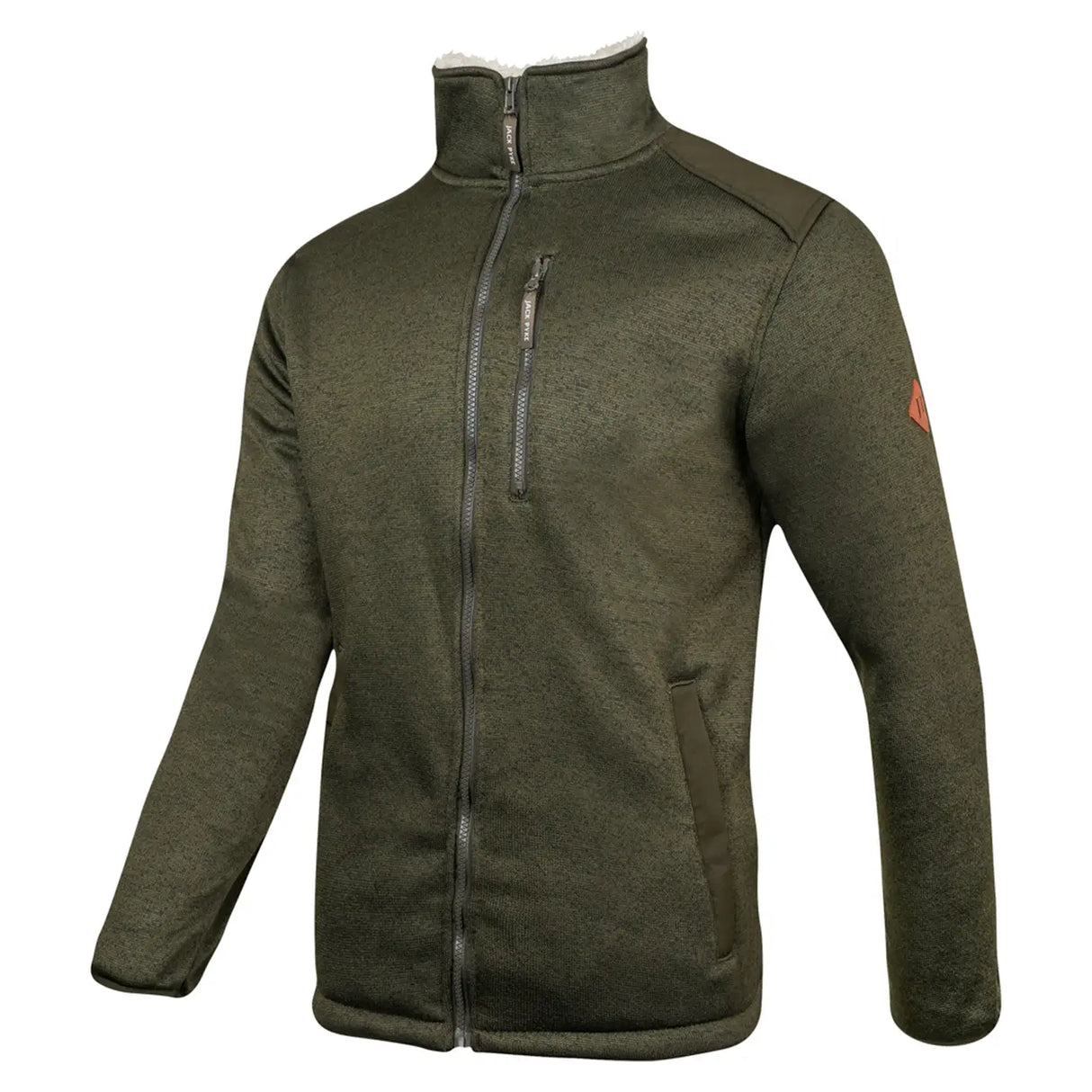 Jack Pyke Scandinavian Fleece Jacket Dark Olive Front Left | Task Outdoor