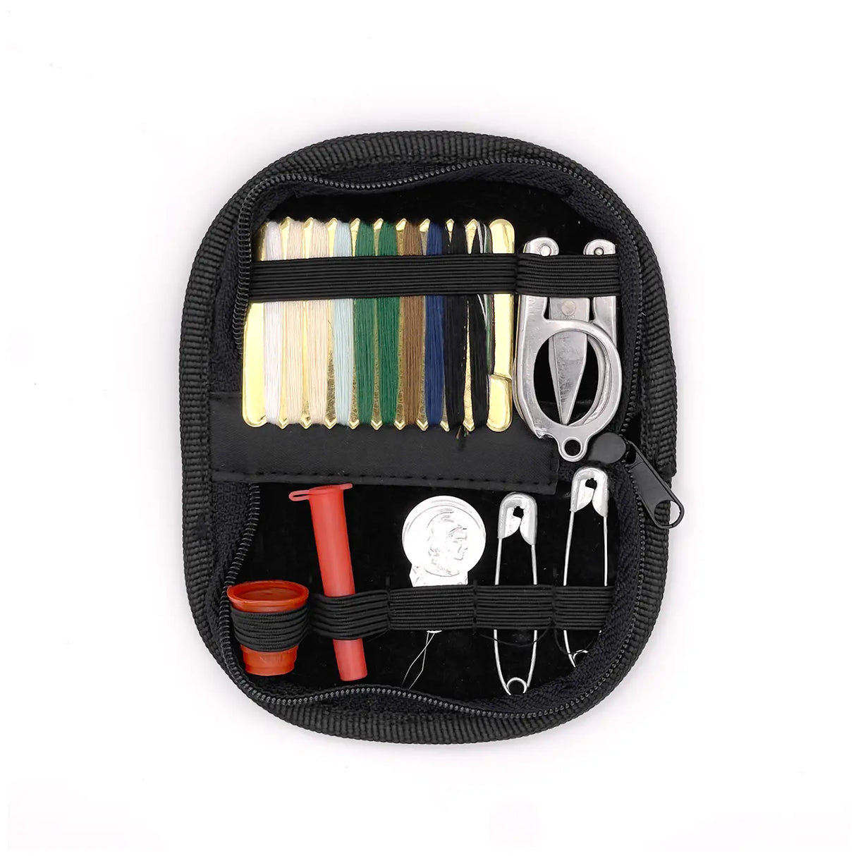 Mil-Tec Compact Sewing Kit with Zip Pouch Olive Green | Task Outdoor