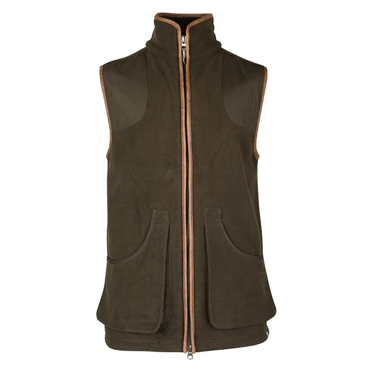 Jack Pyke Shooters Fleece Gilet Dark Olive Front | Task Outdoor