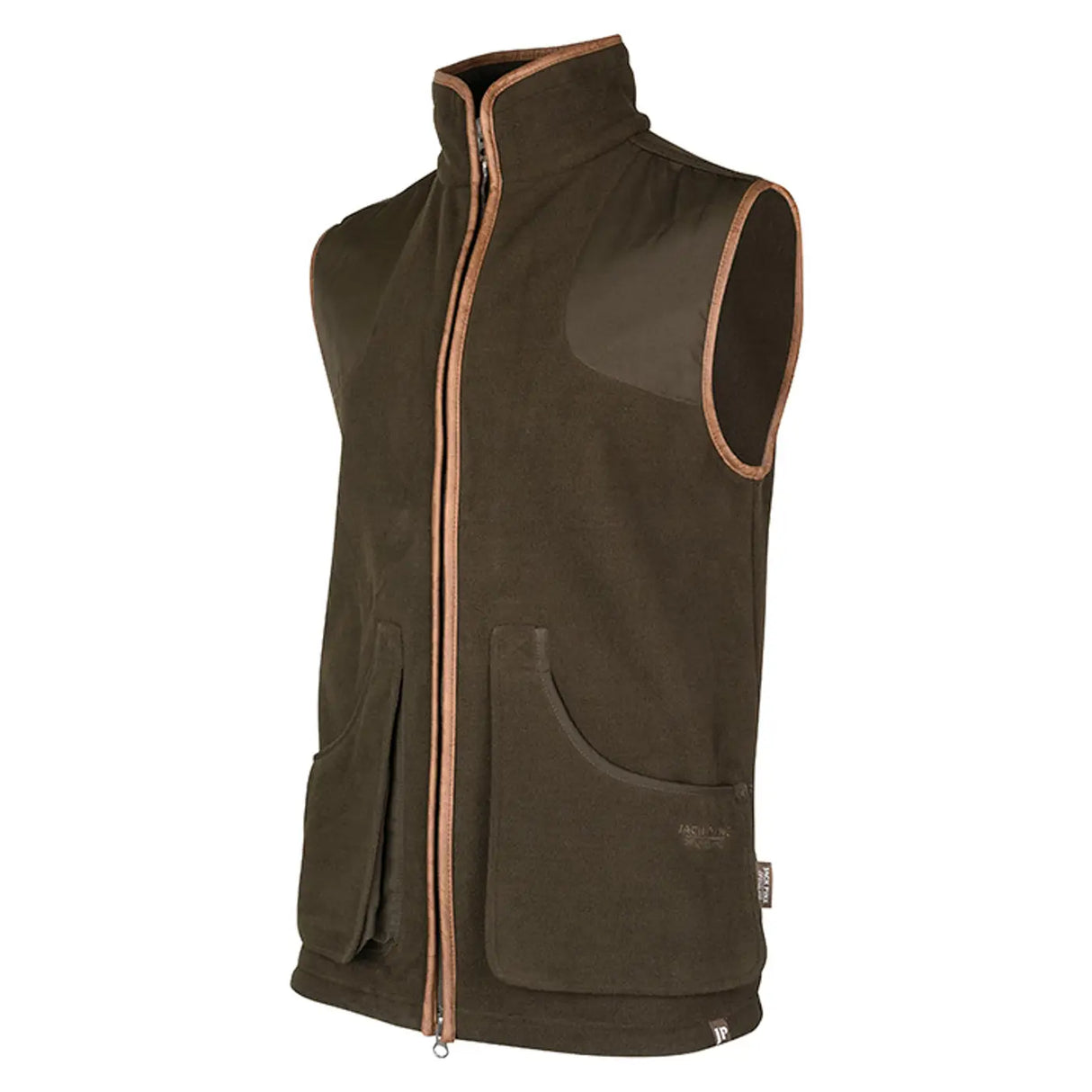 Jack Pyke Shooters Fleece Gilet Dark Olive Left Front | Task Outdoor