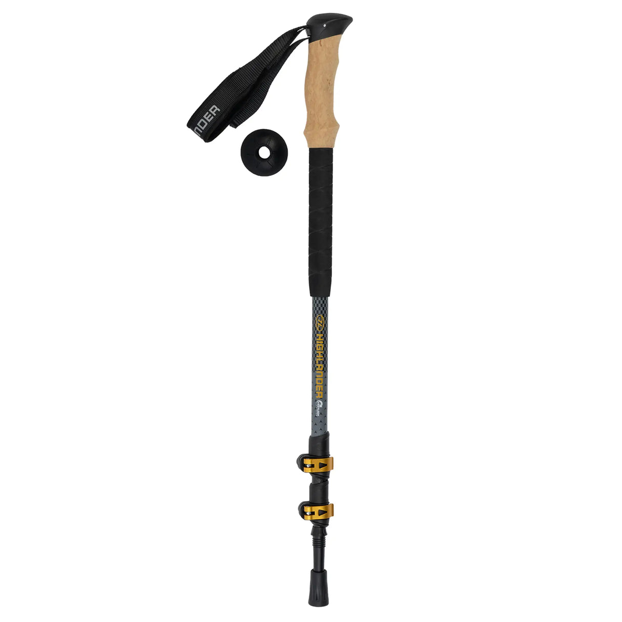 Highlander Skye Carbon Fibre Walking Poles - Set of 2 on white background