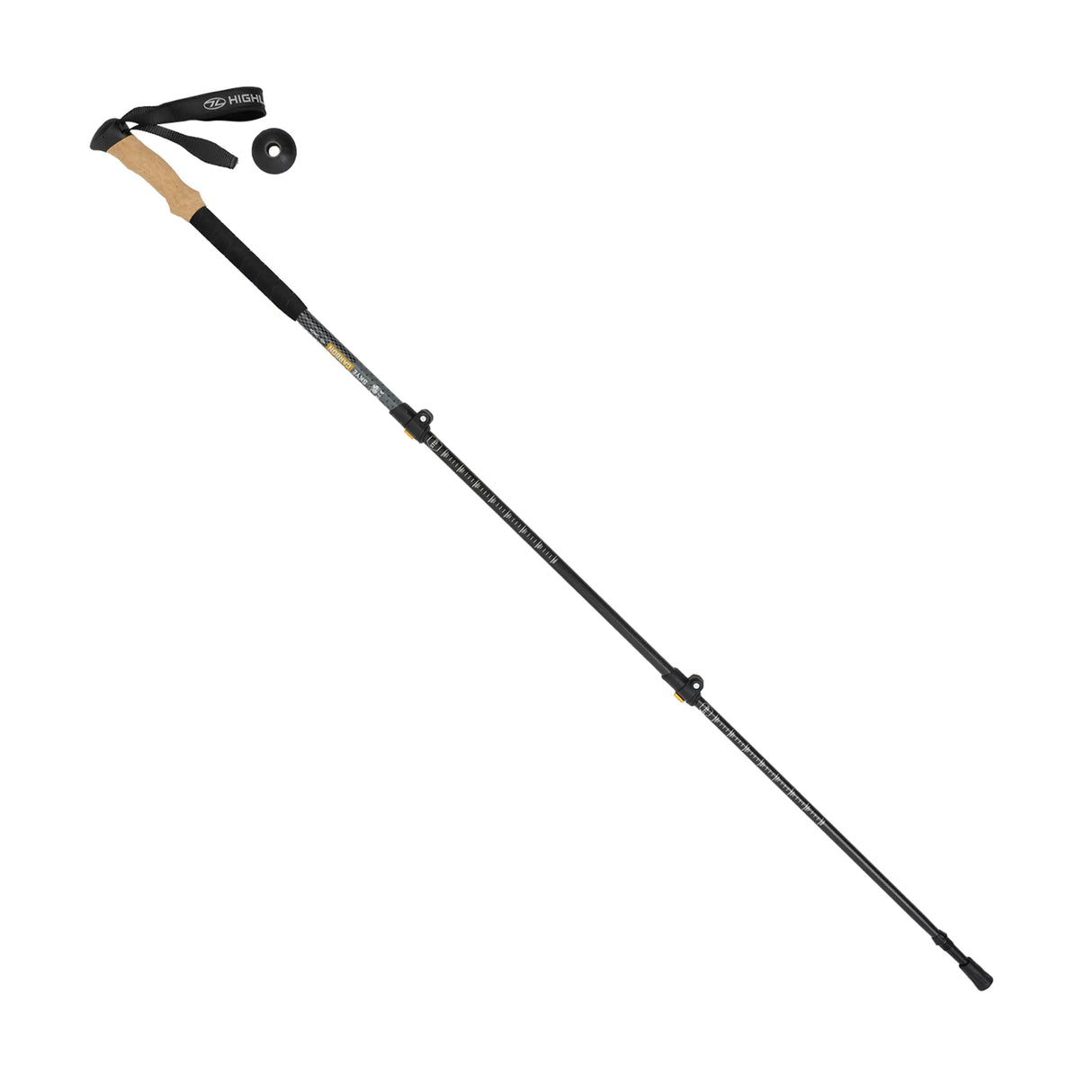 Highlander Skye Carbon Fibre Walking Poles - Set of 2 on white background