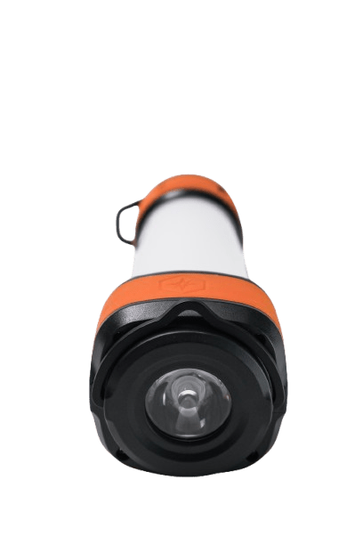 Skywoods L70931 Camping Lantern - torch head and reflector close-up