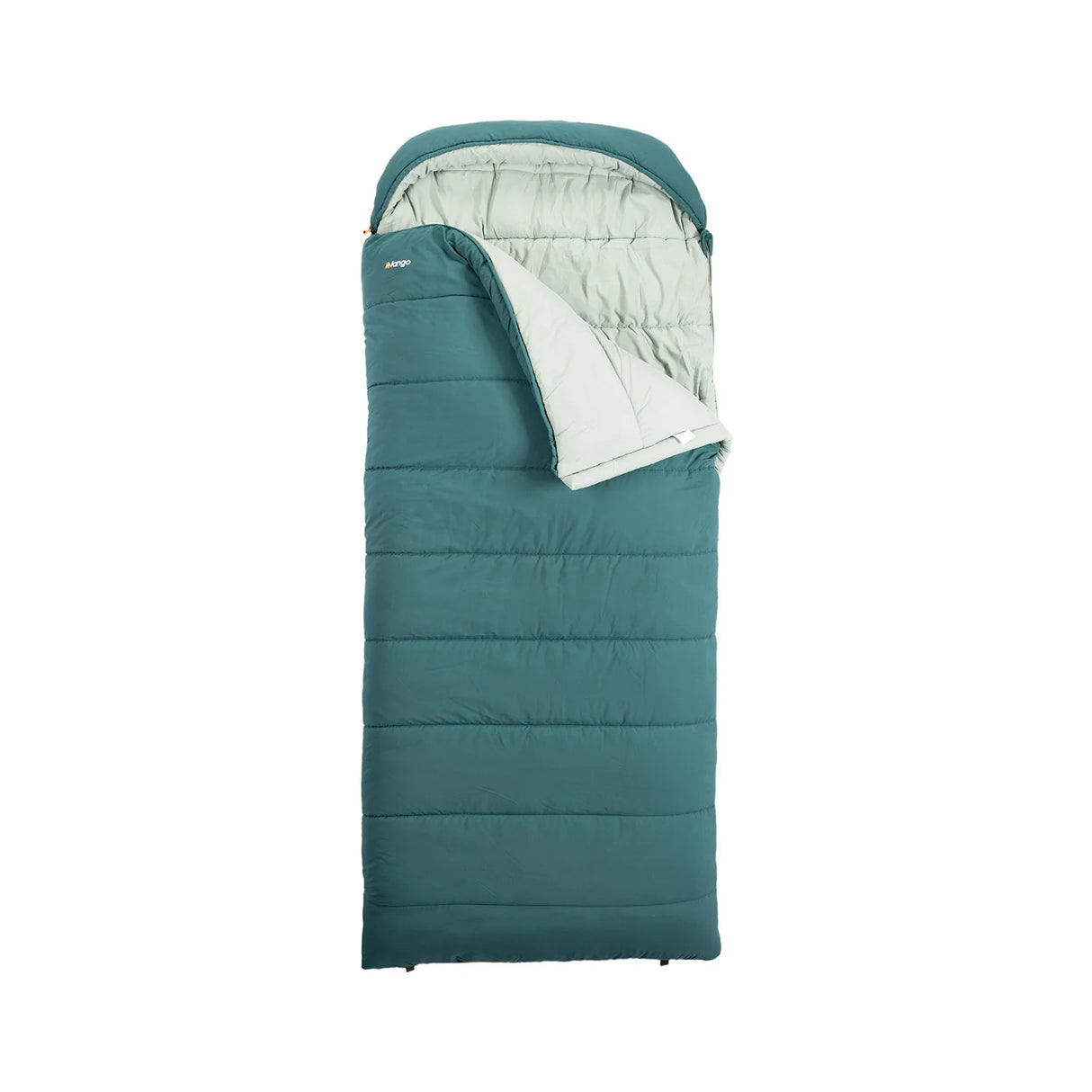 Vango Stellar Grande Sleeping Bag in oasis blue on white background