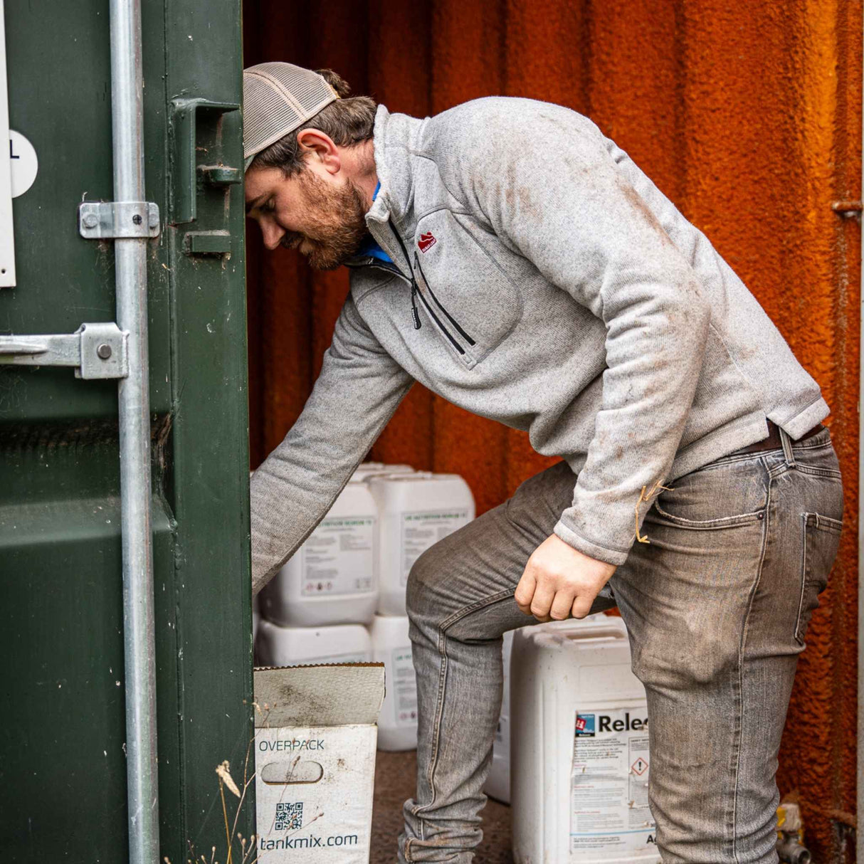 Sugar Loaf Fell Half Zip Fleece Top in Ash Grey for Men and Women