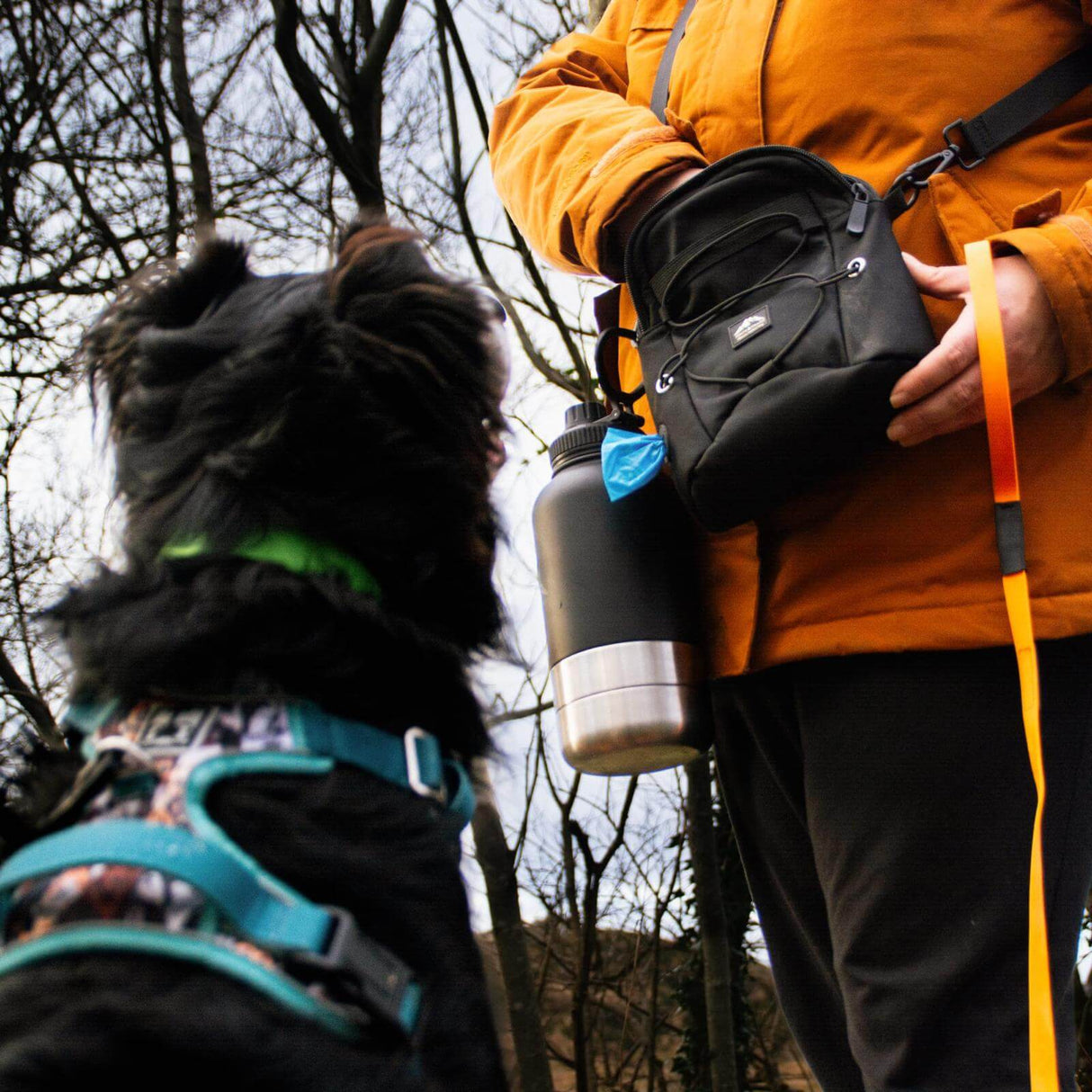 Fido's Trails Tactical Dog Walking Bag | Built-In Poo Bag Dispenser
