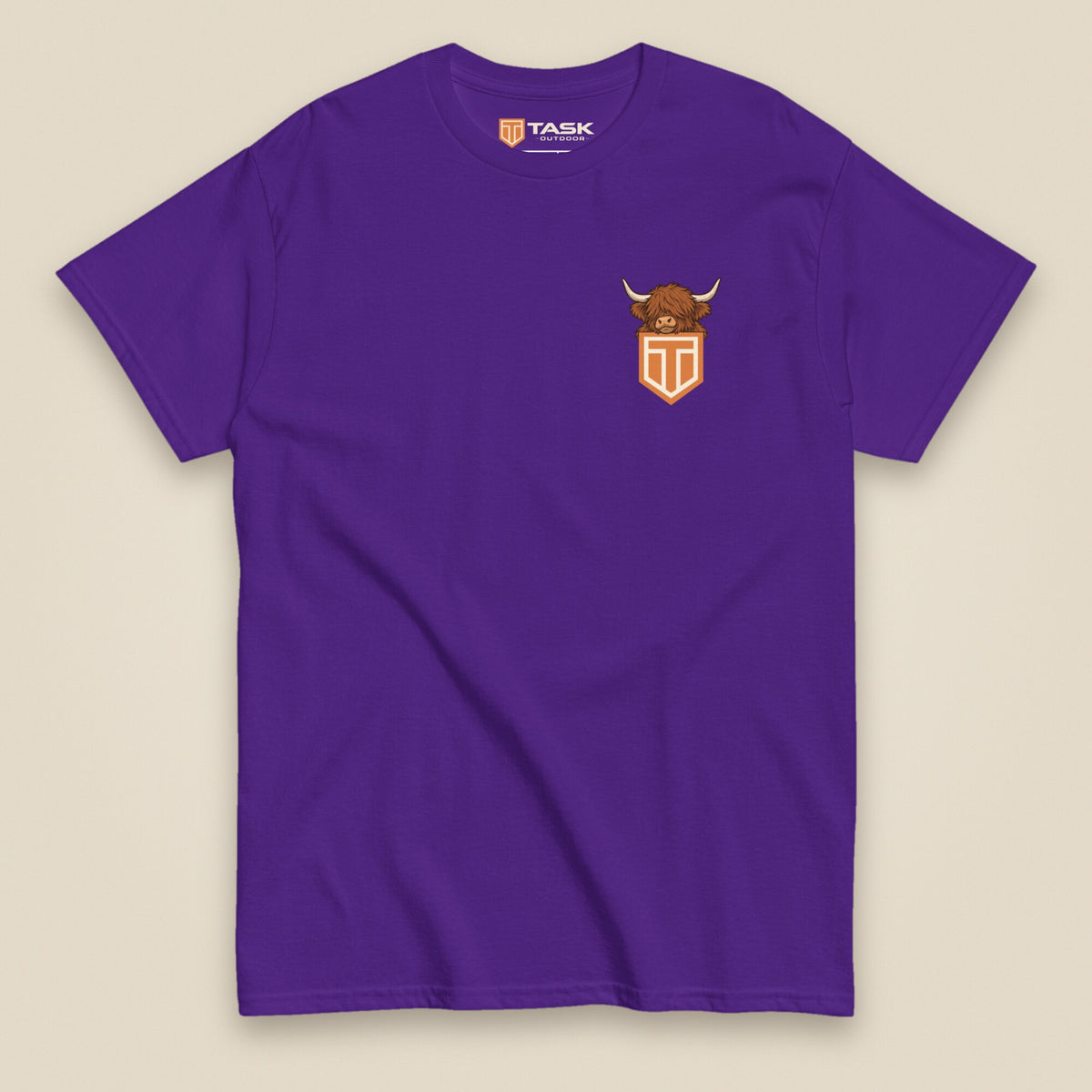 Clag Appreciation Society Double Sided T-Shirt in Purple, front view