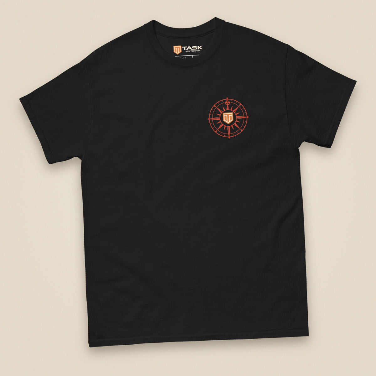 Not All Who Wander Double Sided Unisex T-Shirt in Black, front view