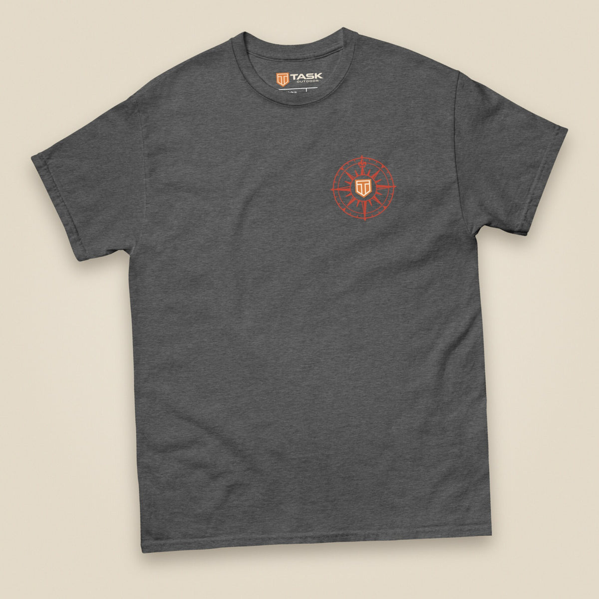 Not All Who Wander Double Sided Unisex T-Shirt in Dark Heather, front view