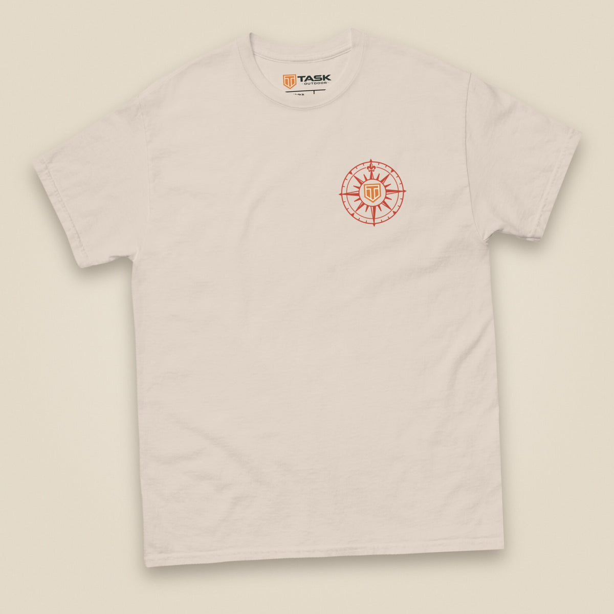 Not All Who Wander Double Sided Unisex T-Shirt in Natural, front view