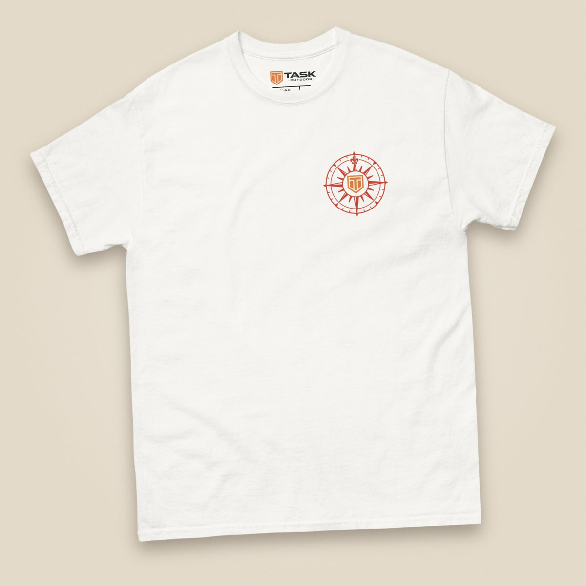 Not All Who Wander Double Sided Unisex T-Shirt in White, front view