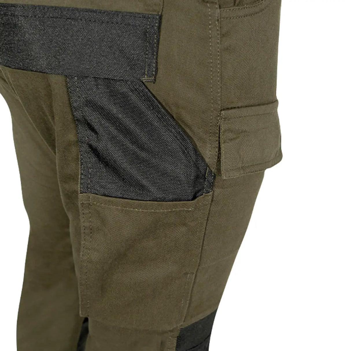 Jack Pyke Technical Work Trousers Green Rear Close Up | Task Outdoor