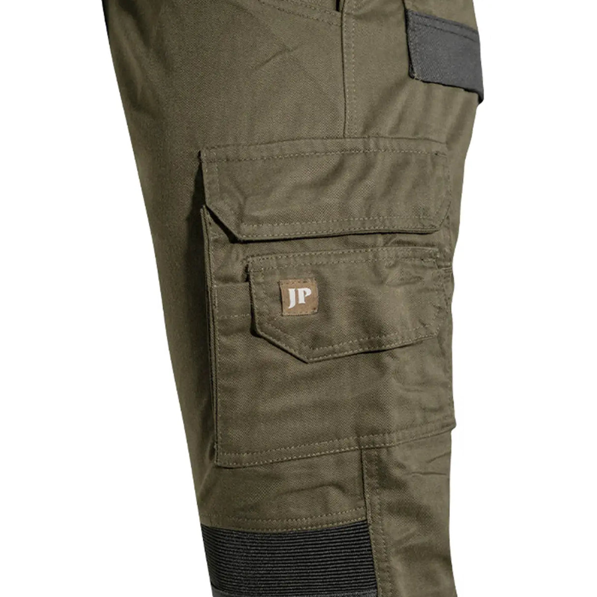 Jack Pyke Technical Work Trousers Green Side Close Up | Task Outdoor