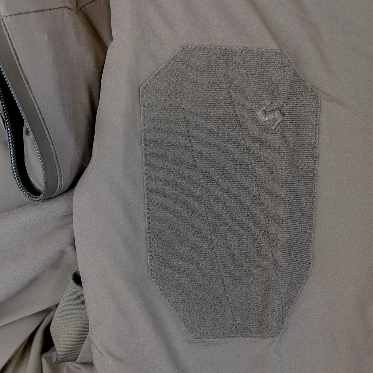 Stoirm Primaloft Thermal Jacket in ranger green hook & loop arm panel