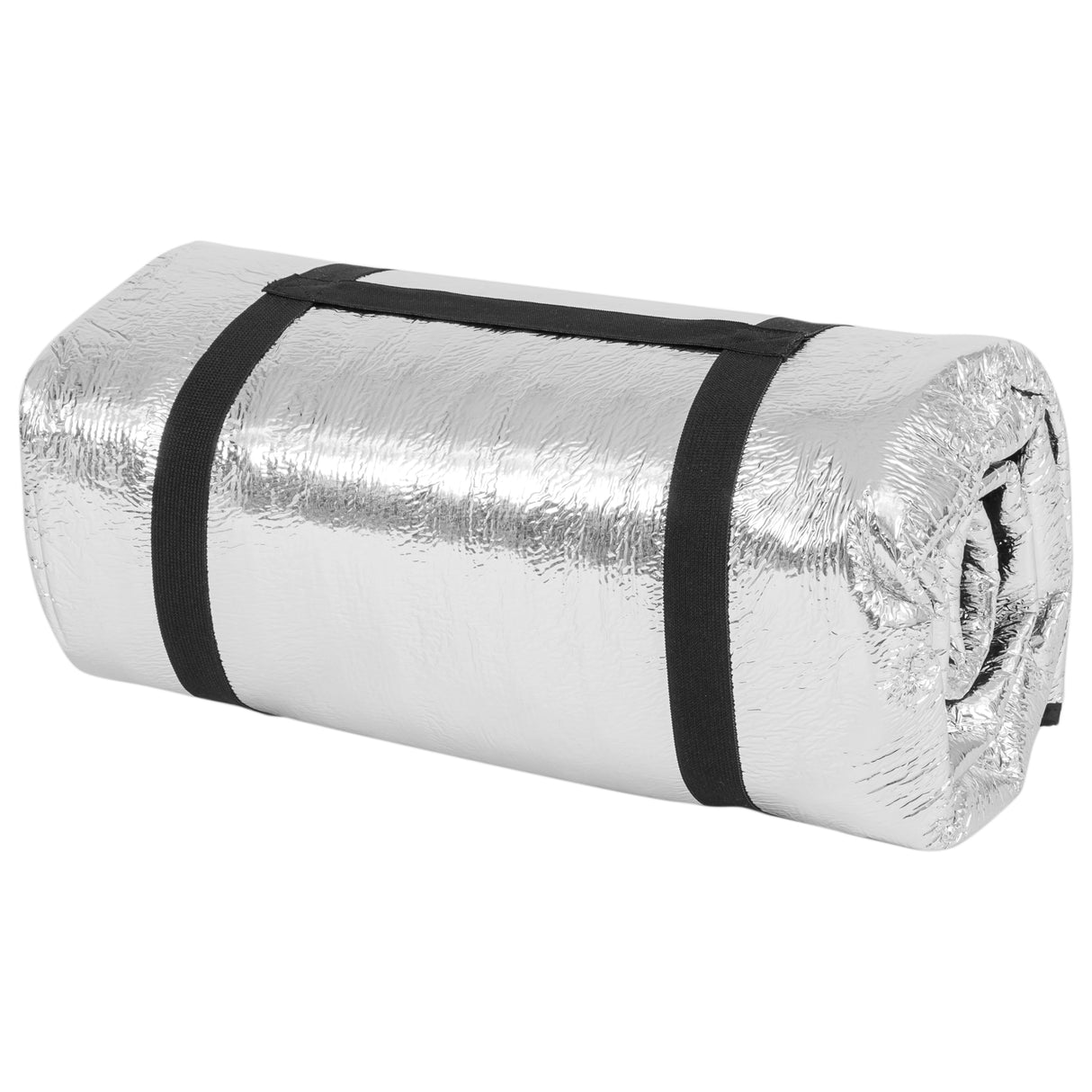 Highlander Thermo Survival Blanket rolled up on white background