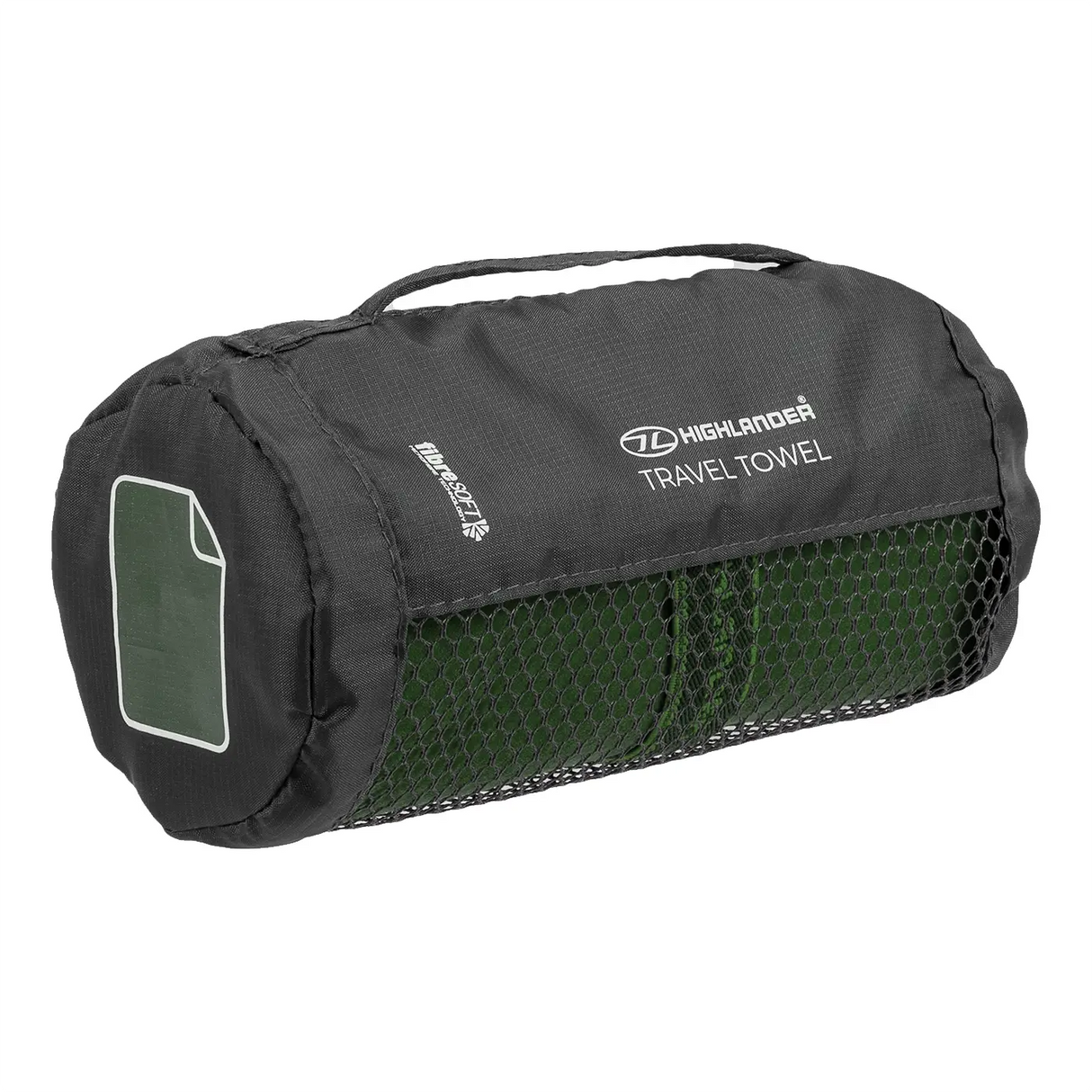 Highlander Microfibre Camping Towel Olive Green | Task Outdoor