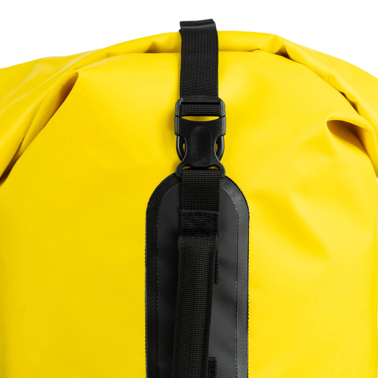 Highlander Troon Tri-Laminate Duffle Dry Bag 35L in yellow close up of buckle