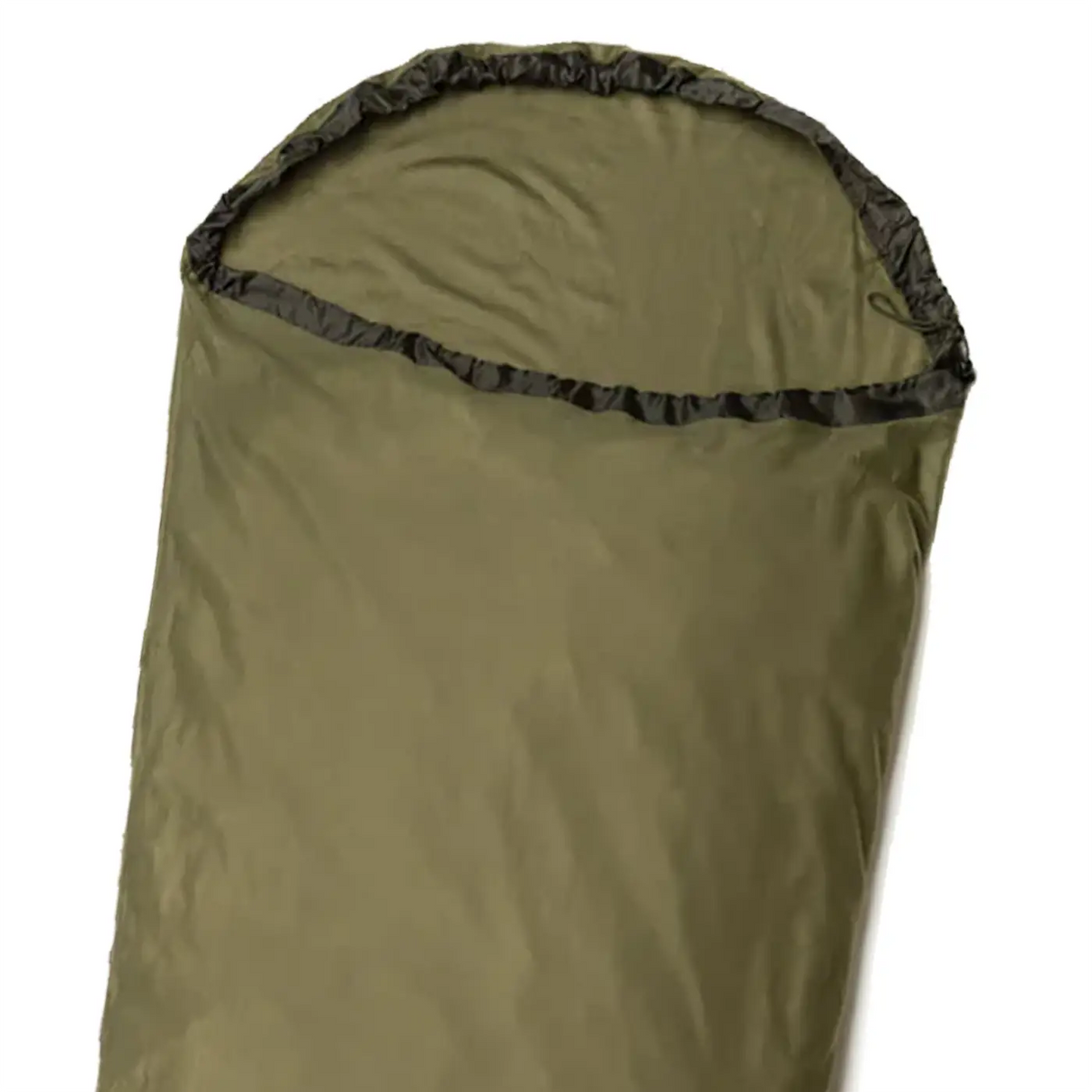 Snugpak TS1 Liner WGTE Olive Green Standard Length close up top | Task Outdoor