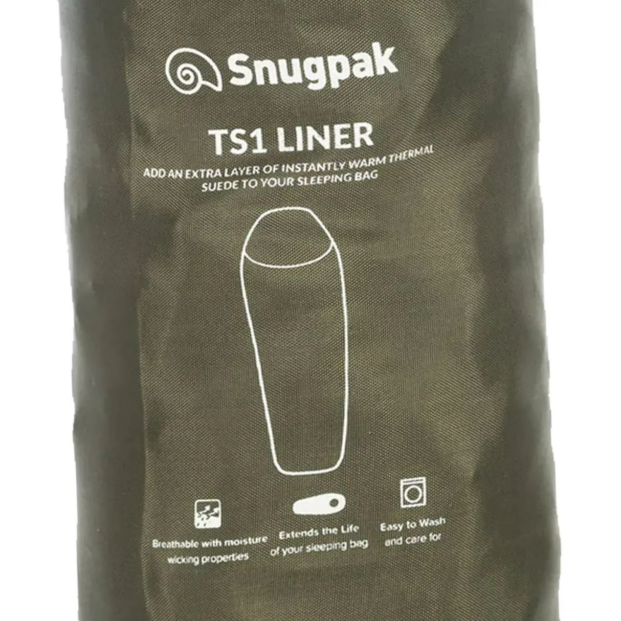 Snugpak TS1 Liner WGTE Olive Green Standard Length features | Task Outdoor