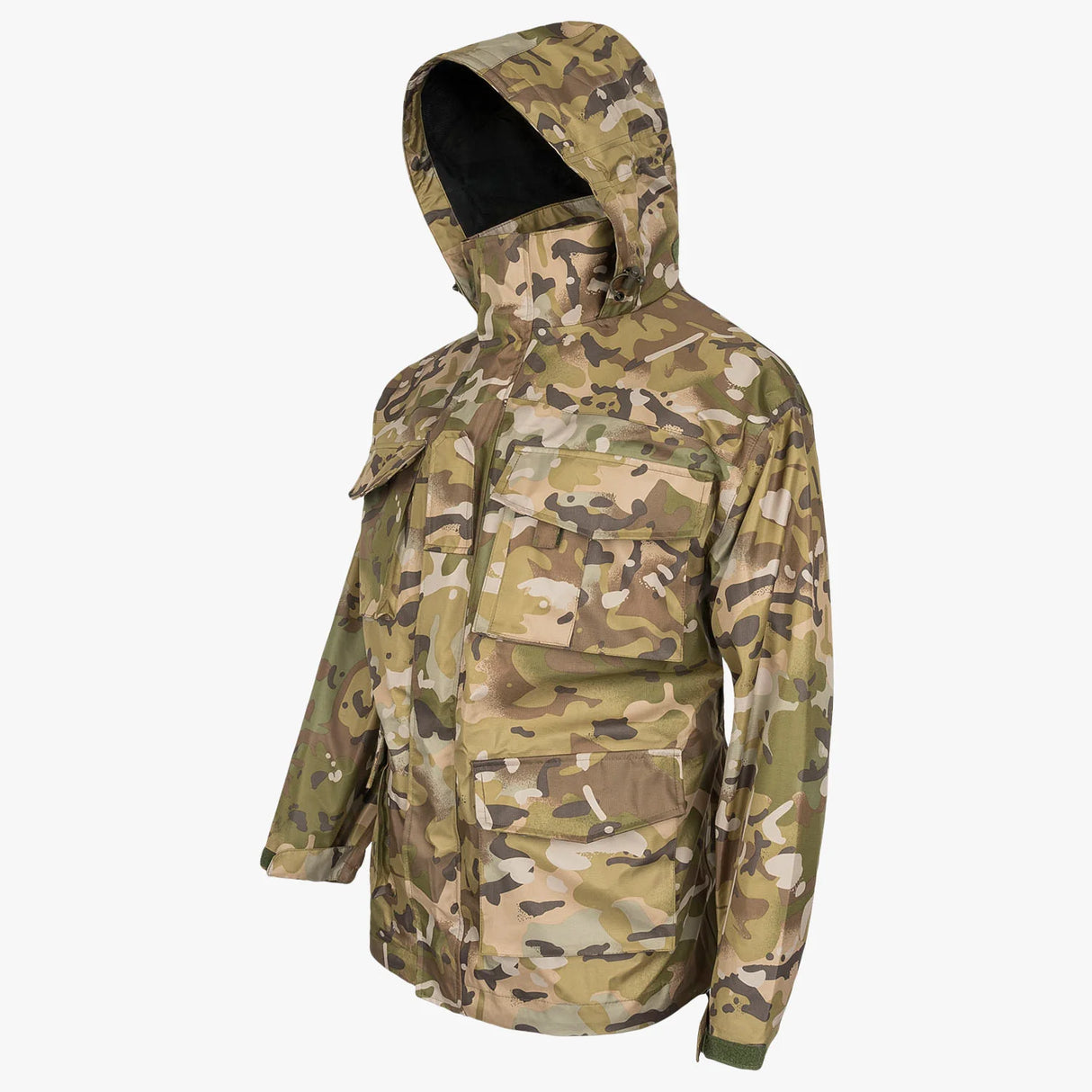Highlander Typhoon Waterproof Jacket HMTC Camo | Task Outdoor